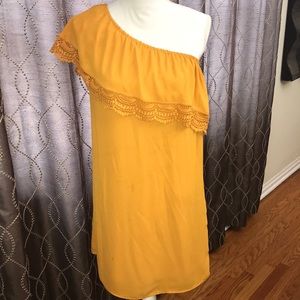 Daniel Rain one shoulder sheath dress